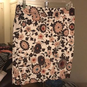 Floral Pencil Skirt